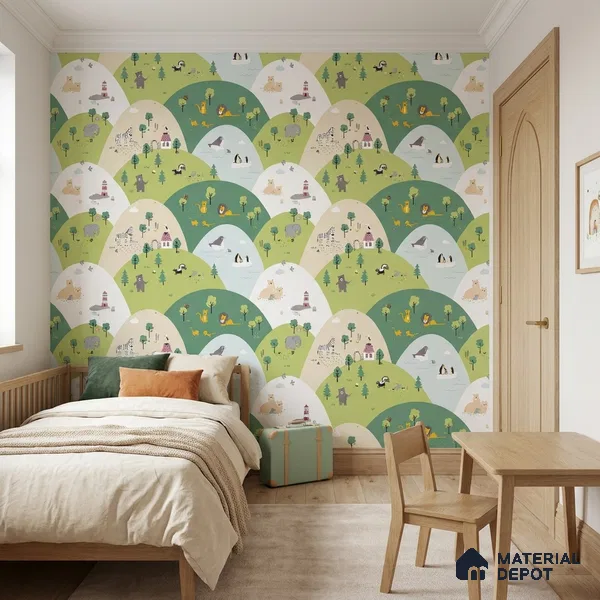 5157-1 | 5 Meter x 42 Inch PVC Animal Print Look Wallpaper - 57 Sq. Ft. | Minimum 15% wastage during installation