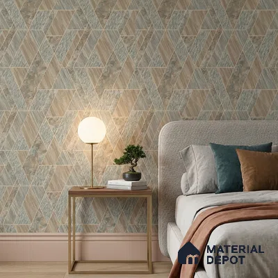 ST021007 | 10.05 Meter x 20.86 Inches Geometric Look Wallpaper - 57.33 Sq. Ft. | Minimum 15% wastage during installation