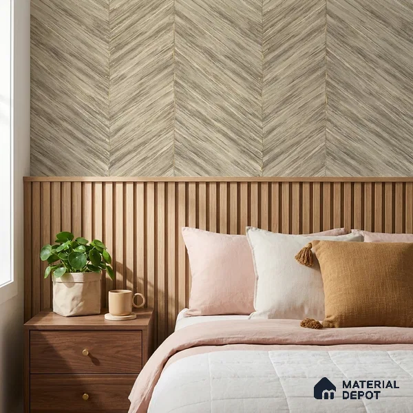 ST021006 | 10.05 Meter x 20.86 Inches Patterned Look Wallpaper - 57.33 Sq. Ft. | Minimum 15% wastage during installation