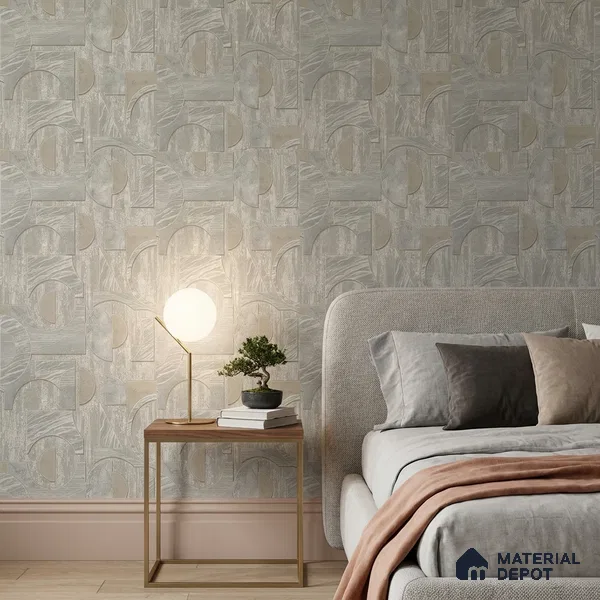 ST021016 | 10.05 Meter x 20.86 Inches Geometric Look Wallpaper - 57.33 Sq. Ft. | Minimum 15% wastage during installation