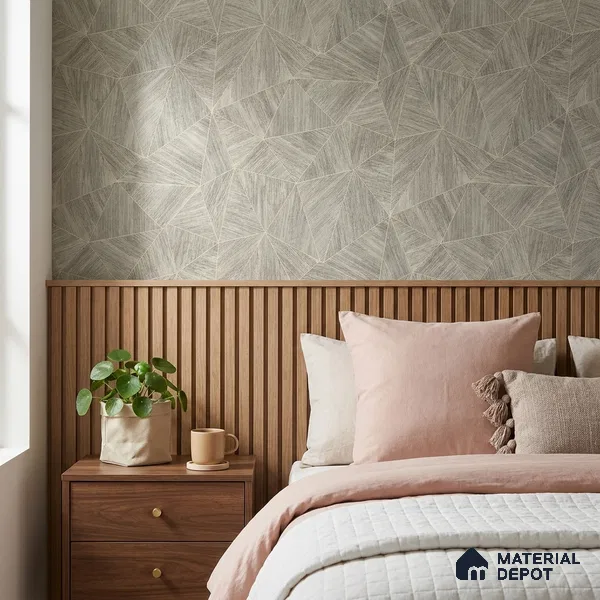 ST021082 | 10.05 Meter x 20.86 Inches Geometric Look Wallpaper - 57.33 Sq. Ft. | Minimum 15% wastage during installation