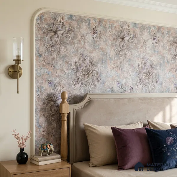 1102 | 10 Meter x 21 Inches Florals Look Wallpaper - 57.37 Sq. Ft. | Minimum 15% wastage during installation
