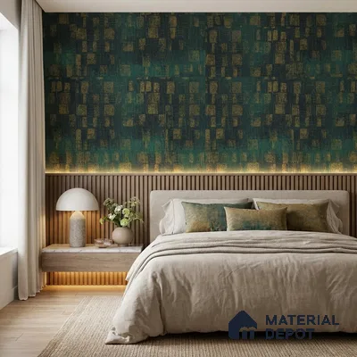 AMBL23468 | 10 Meter x 21 Inches Patterned Look Wallpaper - 57.05 Sq. Ft. | Minimum 15% wastage during installation