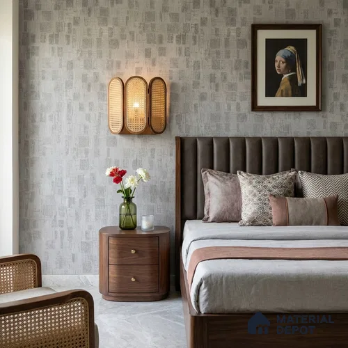 AMBL23470 | 10 Meter x 21 Inches Patterned Look Wallpaper - 57.05 Sq. Ft. | Minimum 15% wastage during installation