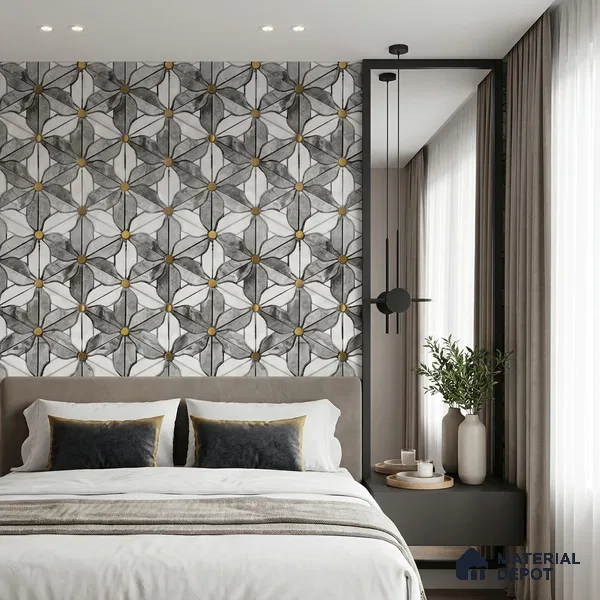 FE501-4 | 10 Meter x 21 Inch PVC Patterned Look Wallpaper - 57 Sq. Ft. | Minimum 15% wastage during installation