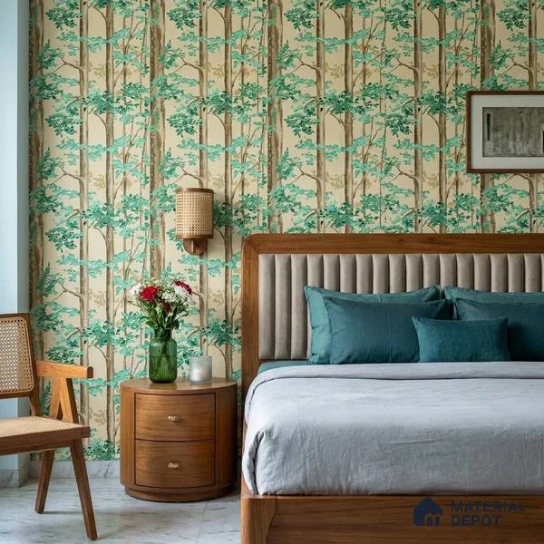 FE502-4 | 10 Meter x 21 Inch PVC Tropical Look Wallpaper - 57 Sq. Ft. | Minimum 15% wastage during installation