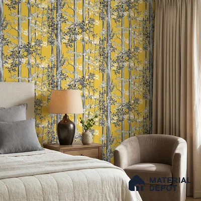 FE502-5 | 10 Meter x 21 Inch PVC Tropical Look Wallpaper - 57 Sq. Ft. | Minimum 15% wastage during installation