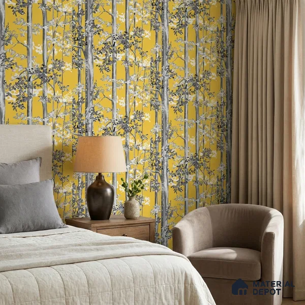 FE502-5 | 10 Meter x 21 Inch PVC Tropical Look Wallpaper - 57 Sq. Ft. | Minimum 15% wastage during installation