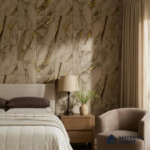FE503-3 | 10 Meter x 21 Inch PVC Marble Look Wallpaper - 57 Sq. Ft. | Minimum 10% wastage during installation