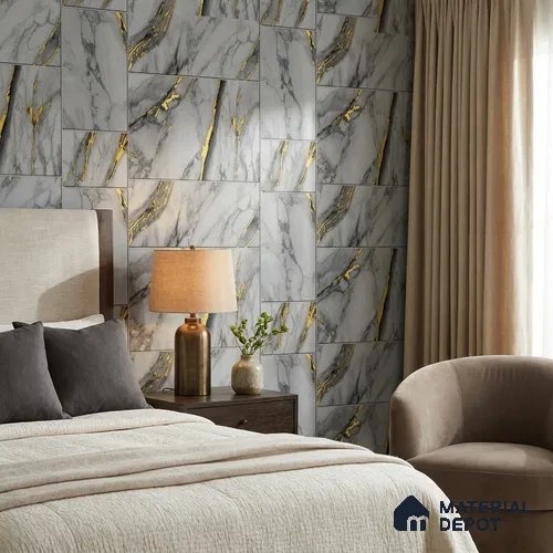FE503-4 | 10 Meter x 21 Inch PVC Marble Look Wallpaper - 57 Sq. Ft. | Minimum 10% wastage during installation