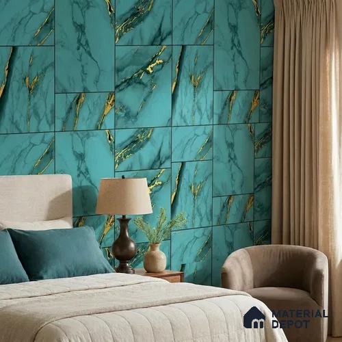 FE503-5 | 10 Meter x 21 Inch PVC Marble Look Wallpaper - 57 Sq. Ft. | Minimum 10% wastage during installation