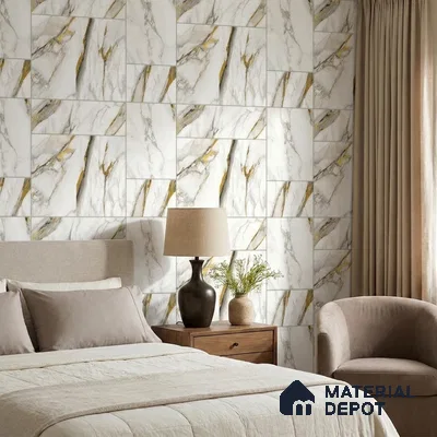 FE503-1 | 10 Meter x 21 Inch PVC Marble Look Wallpaper - 57 Sq. Ft. | Minimum 10% wastage during installation