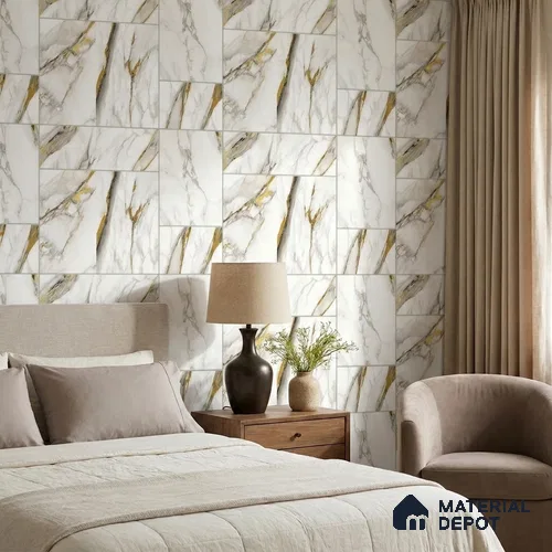 FE503-1 | 10 Meter x 21 Inch PVC Marble Look Wallpaper - 57 Sq. Ft. | Minimum 10% wastage during installation