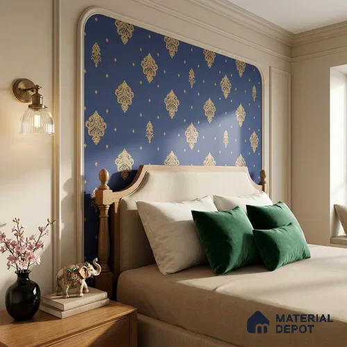 FE507-4 | 10 Meter x 21 Inch PVC Damask Look Wallpaper - 57 Sq. Ft. | Minimum 15% wastage during installation