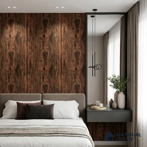 FE511-2 | 10 Meter x 21 Inch PVC Wood Look Wallpaper - 57 Sq. Ft. | Minimum 15% wastage during installation