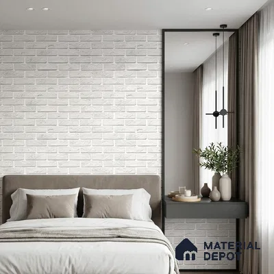 FE513-2 | 10 Meter x 21 Inch PVC Brick Look Wallpaper - 57 Sq. Ft. | Minimum 15% wastage during installation