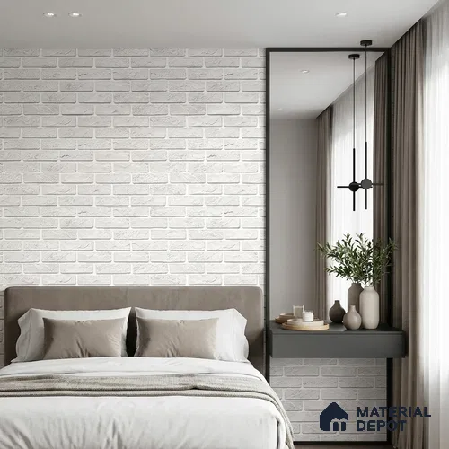 FE513-2 | 10 Meter x 21 Inch PVC Brick Look Wallpaper - 57 Sq. Ft. | Minimum 15% wastage during installation