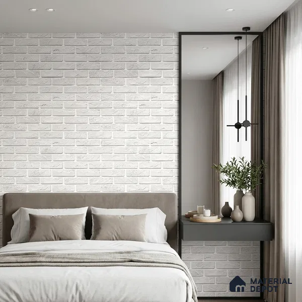 FE513-2 | 10 Meter x 21 Inch PVC Brick Look Wallpaper - 57 Sq. Ft. | Minimum 15% wastage during installation