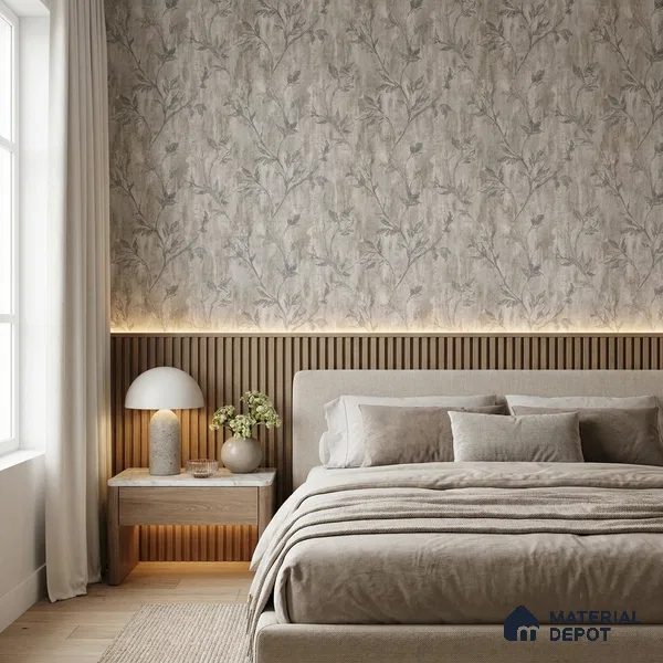 AMBL23416 | 10 Meter x 21 Inches Florals Look Wallpaper - 57.05 Sq. Ft. | Minimum 15% wastage during installation