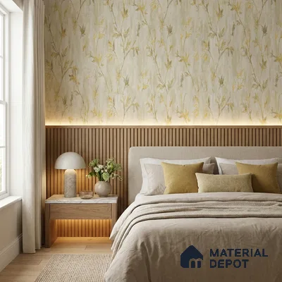 AMBL23417 | 10 Meter x 21 Inches Florals Look Wallpaper - 57.05 Sq. Ft. | Minimum 15% wastage during installation