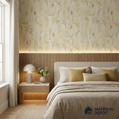 AMBL23417 | 10 Meter x 21 Inches Florals Look Wallpaper - 57.05 Sq. Ft. | Minimum 15% wastage during installation