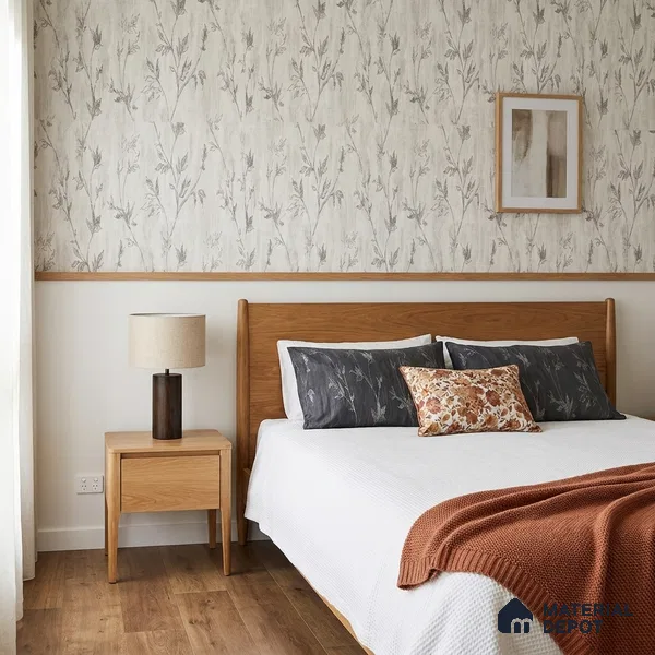 AMBL23418 | 10 Meter x 21 Inches Florals Look Wallpaper - 57.05 Sq. Ft. | Minimum 15% wastage during installation