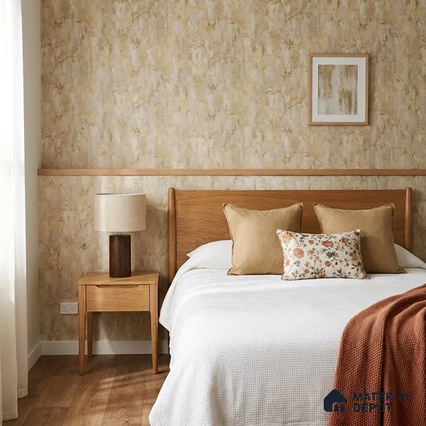 AMBL23419 | 10 Meter x 21 Inches Florals Look Wallpaper - 57.05 Sq. Ft. | Minimum 15% wastage during installation