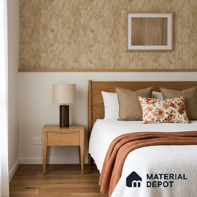 AMBL23420 | 10 Meter x 21 Inches Florals Look Wallpaper - 57.05 Sq. Ft. | Minimum 15% wastage during installation