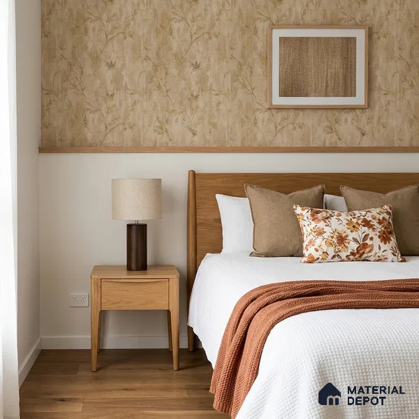 AMBL23420 | 10 Meter x 21 Inches Florals Look Wallpaper - 57.05 Sq. Ft. | Minimum 15% wastage during installation