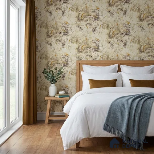 AMBL23430 | 10 Meter x 21 Inches Abstract Look Wallpaper - 57.05 Sq. Ft. | Minimum 15% wastage during installation