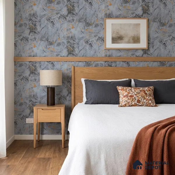 AMBL23432 | 10 Meter x 21 Inches Abstract Look Wallpaper - 57.05 Sq. Ft. | Minimum 15% wastage during installation