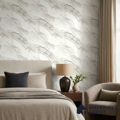 85111-3 | 5 Meter x 42 Inch PVC Marble Look Wallpaper - 57 Sq. Ft. | Minimum 10% wastage during installation