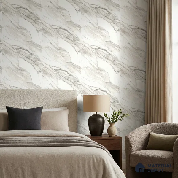 85111-3 | 5 Meter x 42 Inch PVC Marble Look Wallpaper - 57 Sq. Ft. | Minimum 10% wastage during installation