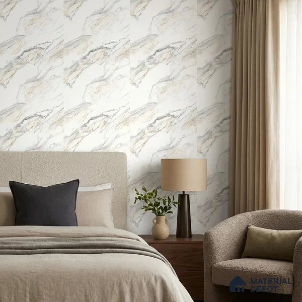 85110-1 | 5 Meter x 42 Inch PVC Marble Look Wallpaper - 57 Sq. Ft. | Minimum 10% wastage during installation