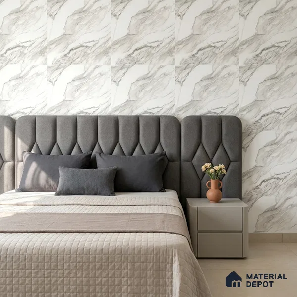 85110-3 | 5 Meter x 42 Inch PVC Marble Look Wallpaper - 57 Sq. Ft. | Minimum 10% wastage during installation