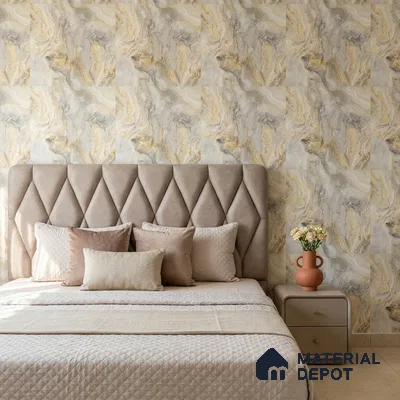 85109-5 | 5 Meter x 42 Inch PVC Marble Look Wallpaper - 57 Sq. Ft. | Minimum 10% wastage during installation