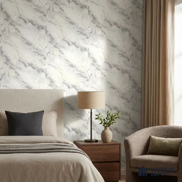 85108-1 | 5 Meter x 42 Inch PVC Marble Look Wallpaper - 57 Sq. Ft. | Minimum 10% wastage during installation