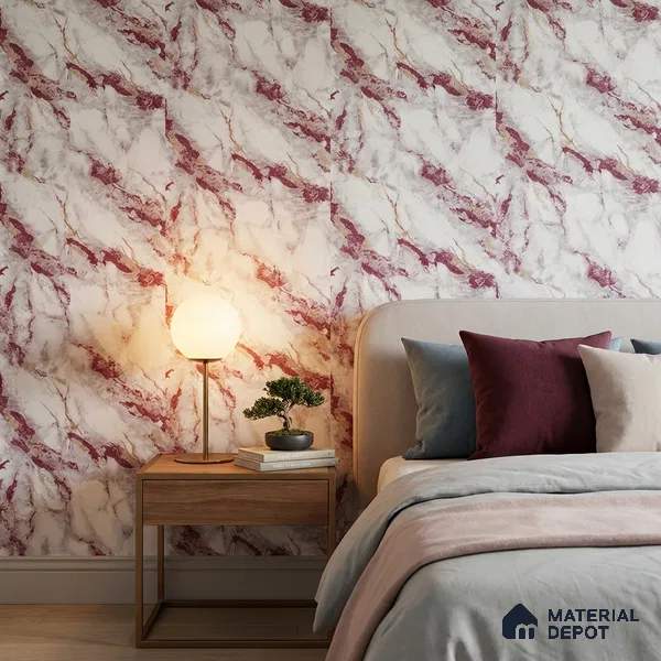 85108-3 | 5 Meter x 42 Inch PVC Marble Look Wallpaper - 57 Sq. Ft. | Minimum 10% wastage during installation