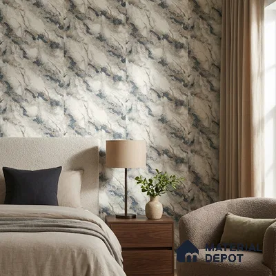 85108-4 | 5 Meter x 42 Inch PVC Marble Look Wallpaper - 57 Sq. Ft. | Minimum 10% wastage during installation