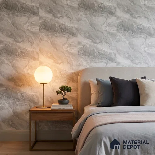 85106-1 | 5 Meter x 42 Inch PVC Marble Look Wallpaper - 57 Sq. Ft. | Minimum 10% wastage during installation