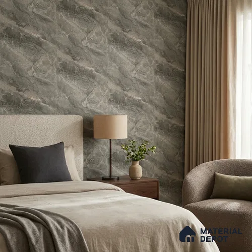 85106-4 | 5 Meter x 42 Inch PVC Marble Look Wallpaper - 57 Sq. Ft. | Minimum 10% wastage during installation