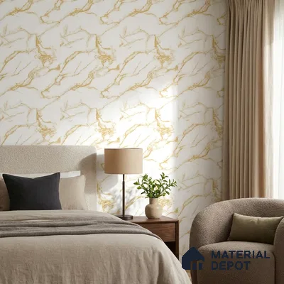 85102-2 | 5 Meter x 42 Inch PVC Marble Look Wallpaper - 57 Sq. Ft. | Minimum 10% wastage during installation