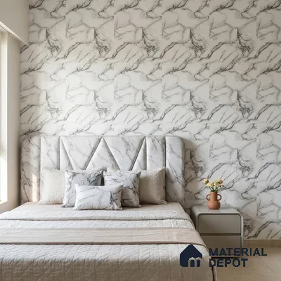 85102-3 | 5 Meter x 42 Inch PVC Marble Look Wallpaper - 57 Sq. Ft. | Minimum 10% wastage during installation