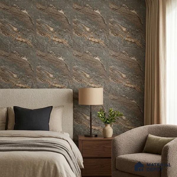 85101-4 | 5 Meter x 42 Inch PVC Marble Look Wallpaper - 57 Sq. Ft. | Minimum 10% wastage during installation
