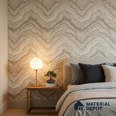 85068-10 | 5 Meter x 42 Inch PVC Marble Look Wallpaper - 57 Sq. Ft. | Minimum 10% wastage during installation