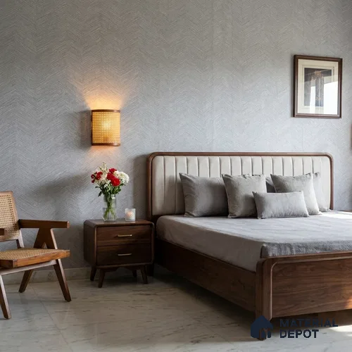 RD2607 | 10 Meter x 21 Inch PVC Patterned Look Wallpaper - 57 Sq. Ft. | Minimum 15% wastage during installation