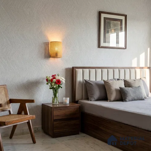 RD2608 | 10 Meter x 21 Inch PVC Patterned Look Wallpaper - 57 Sq. Ft. | Minimum 15% wastage during installation