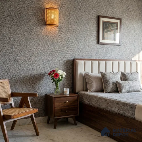 RD2605 | 10 Meter x 21 Inch PVC Patterned Look Wallpaper - 57 Sq. Ft. | Minimum 15% wastage during installation