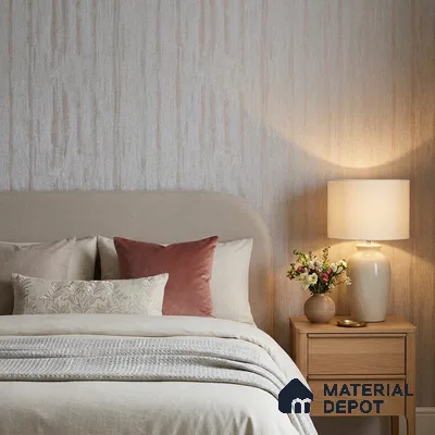 RD2615 | Grey Streaked Brush PVC Textured Wallpaper - 10 Meter x 21 Inch, 57 Sq. Ft. (Min. 15% Wastage)