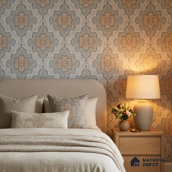 RD2629 | 10 Meter x 21 Inch PVC Patterned Look Wallpaper - 57 Sq. Ft. | Minimum 15% wastage during installation
